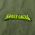 UV Green Space Laces Iron On Patch