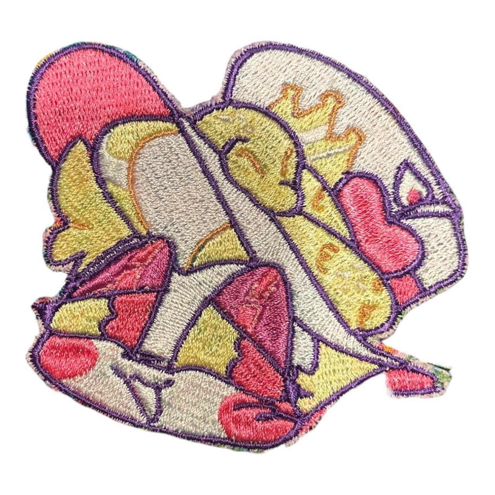 Hazbin Hotel Lucifer Iron-On Patch | Helluva Boss Fandom Embroidery for King of