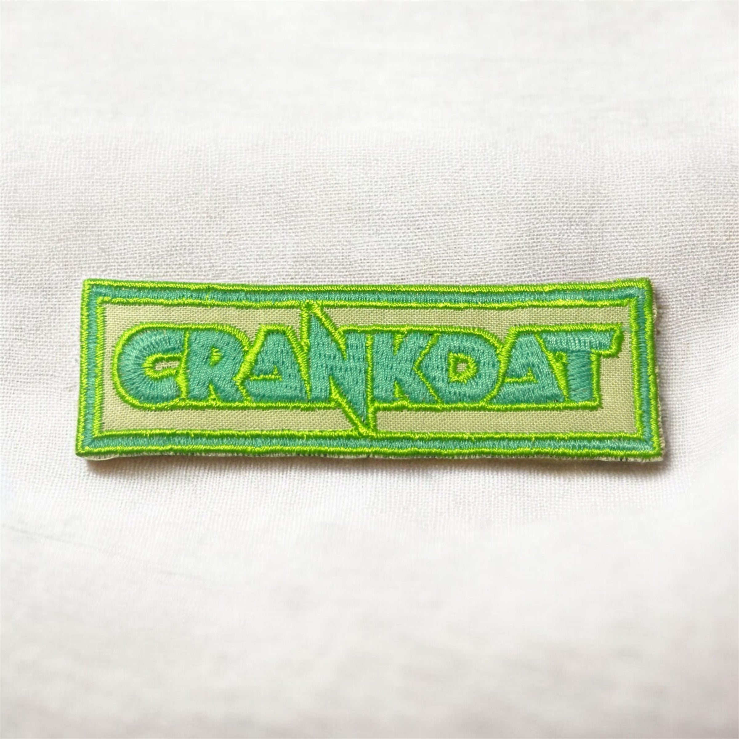 Green and Blue Crankdat Iron On Patch