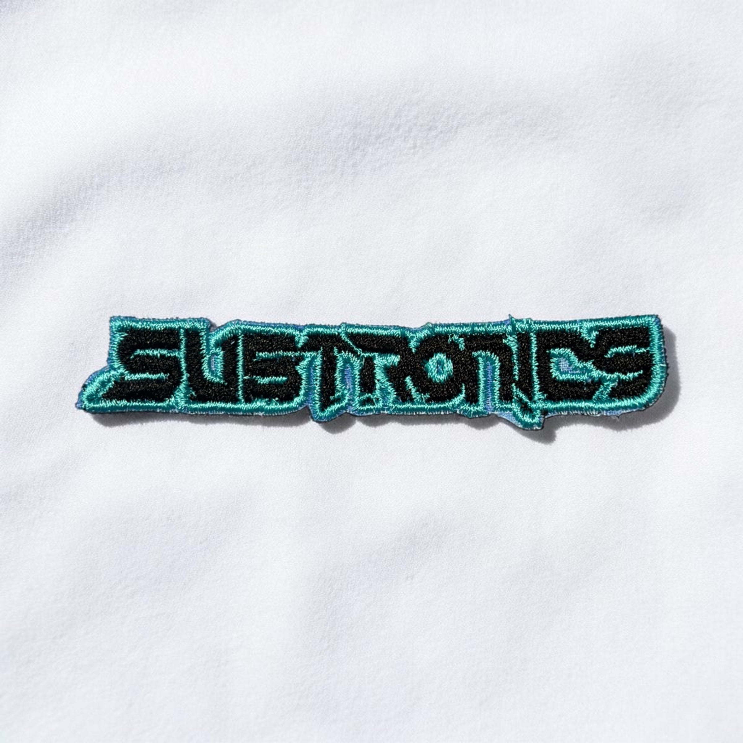 Blue and Black Subtronics Iron On Patch
