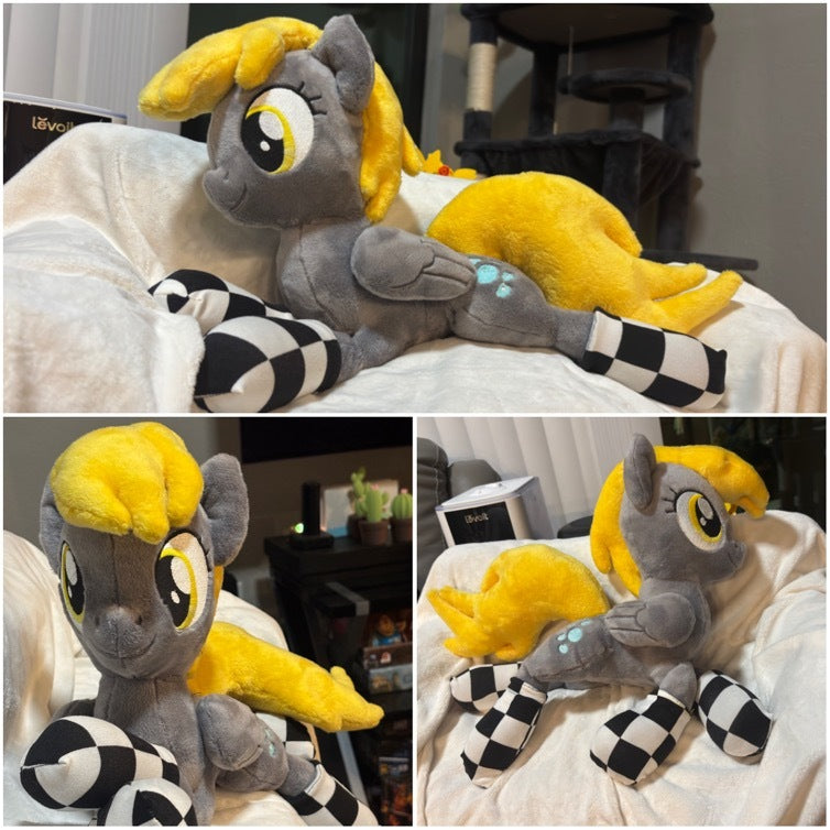Lounging Derpy Hooves Handmade Plush