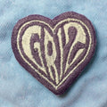 Griz Purple Heart Embroidery Patch