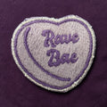 Rave Bae Purple Embroidery Patch