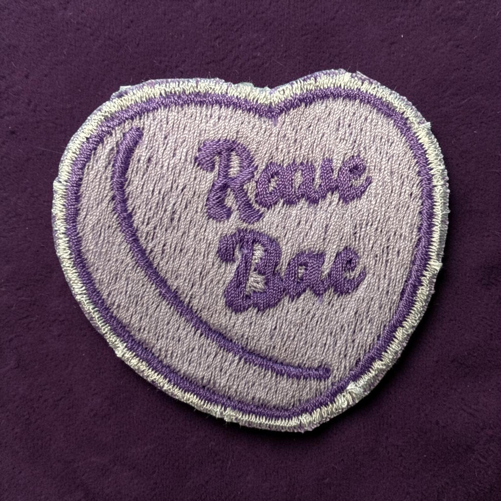 Rave Bae Purple Embroidery Patch