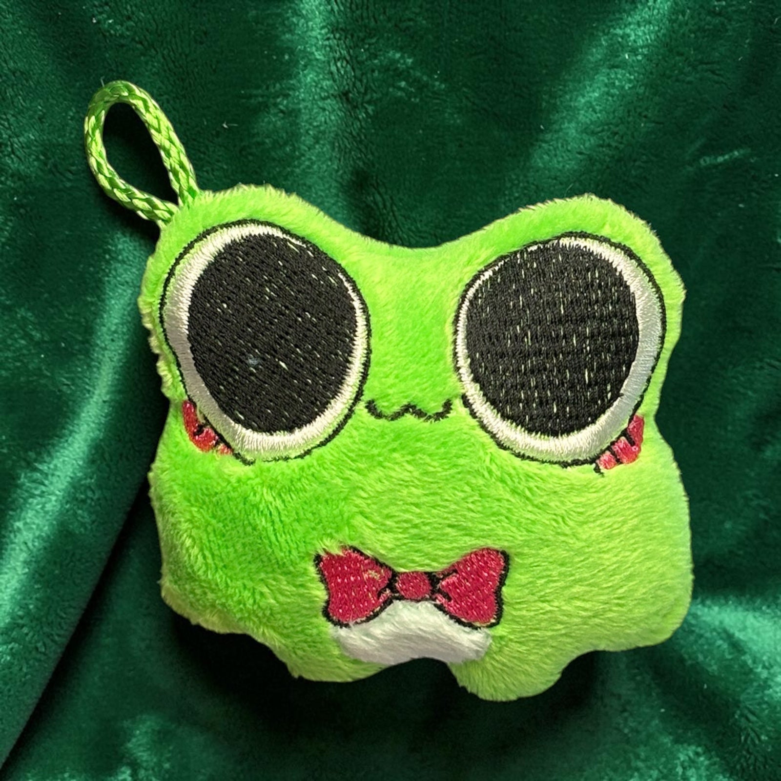 Ribbit Frog Keychain Plush | Handmade Cute Keyring Merch